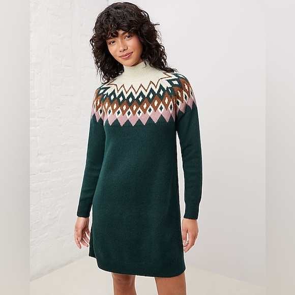UpWest Comfy Vintage Fair Isle Sweater Dress R150 - Picture 1 of 11